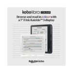 Kobo Libra Colour | 7” Glare-Free E Ink Kaleido™ 3 Colour Display | Waterproof | Dark Mode | Audiobook Support (Brand New).