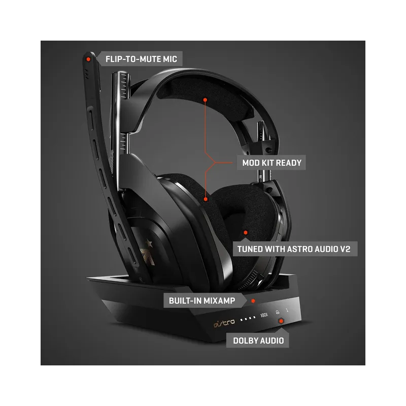 Astro Gaming A50 Gen 4 Wireless Gaming Headset - (Brand New) - view 5