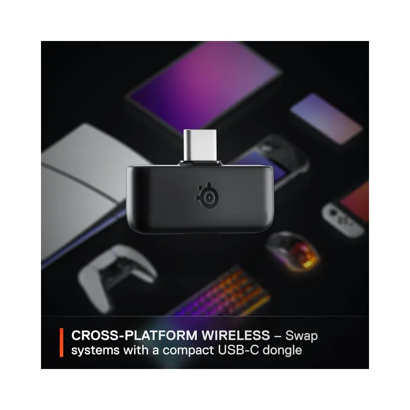 SteelSeries Arctis Nova 5P Wireless Multi-System Gaming Headset — Neodymium Magnetic Drivers (Brand New) - view 2