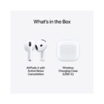 Apple AirPods 4 Wireless Earbuds with Bluetooth, Active Noise Cancellation, Adaptive Audio, Transparency Mode, Personalized.