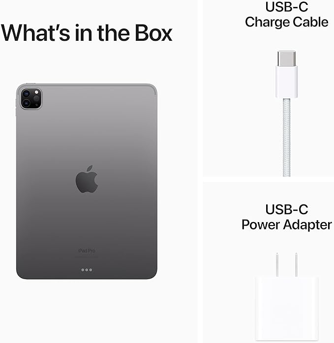 Apple iPad Pro 11-inch (4th Generation): with M2 chip, Liquid Retina Display, 128GB, Wi-Fi , 12MP front/12MP and 10MP Back.