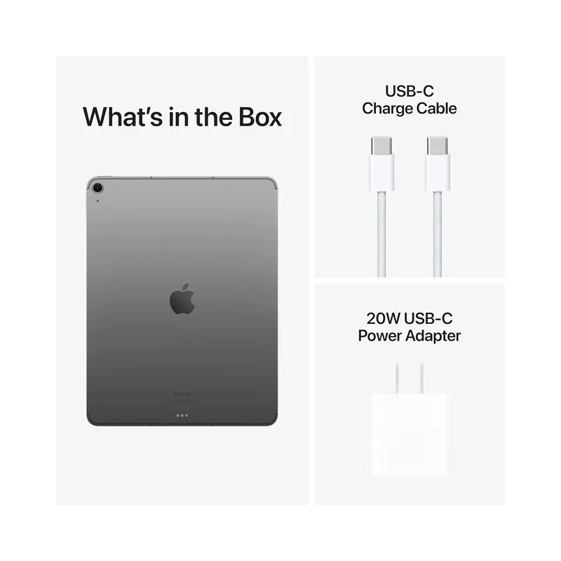 Apple iPad Air 13-inch (M2) Grey: Liquid Retina Display, 512 GB, Landscape 12MP Front Camera/12MP Back Camera (Wifi +.
