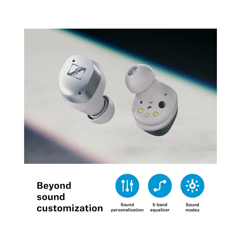 Sennheiser Momentum True Wireless 4 Smart Earbuds with Bluetooth 5.4, Crystal-Clear Sound, Comfortable Design, 30-Hour.