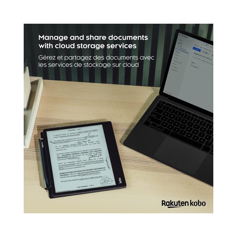Kobo Elipsa 2E | 10.3” eReader with Glare-Free Touchscreen | Adjustable Brightness & Colour Temperature | Includes Kobo.