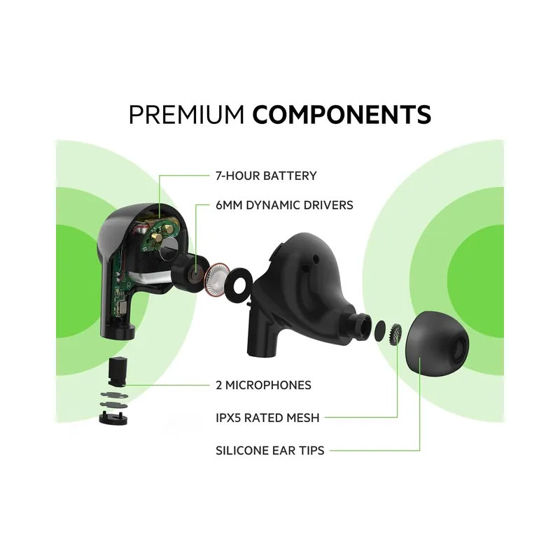 Belkin SoundForm Rise True Wireless Ear Buds with Wireless Charger Case, Dual Microphone, IPX5 Water Resistant Earbuds -.