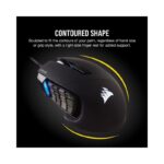 Corsair SCIMITAR RGB ELITE Gaming Mouse for MOBA, MMO – 18,000 DPI, 17 Programmable Buttons, iCUE Compatible – Black - view 4