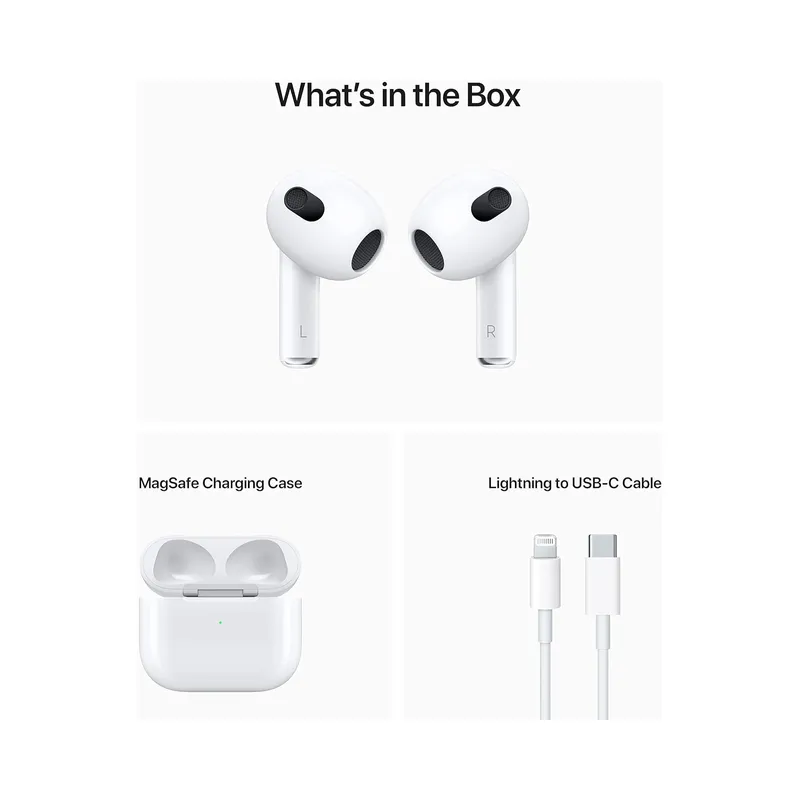 Apple AirPods (3rd Generation) with Lightning Charging Case - Brand New - view 4