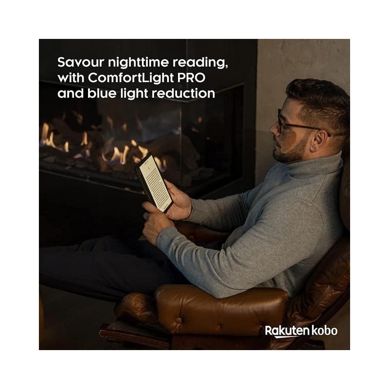 Kobo Sage | 8” HD E Ink Touchscreen eReader | Waterproof | Adjustable Brightness & Colour Temperature | Bluetooth & Wi-Fi |.