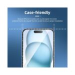 NEW'C Tempered Glass Screen Protector for iPhone 15, iPhone 15 Pro, iPhone 16 (6.1 Inches) - Scratch-Resistant,.
