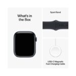 Apple Watch Series 9 Smartwatch with Aluminium Case with Sport Band, Fitness Tracker, Blood Oxygen & ECG Apps,.
