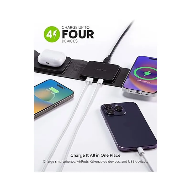 Mophie Wireless 3 in 1 Travel Magnetic Wireless Charging Station (Brand New) - view 3