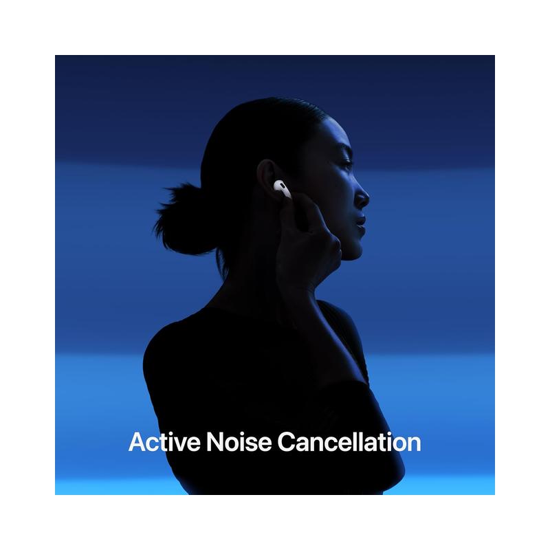 Apple AirPods 4 Wireless Earbuds with Bluetooth, Active Noise Cancellation, Adaptive Audio, Transparency Mode, Personalized.
