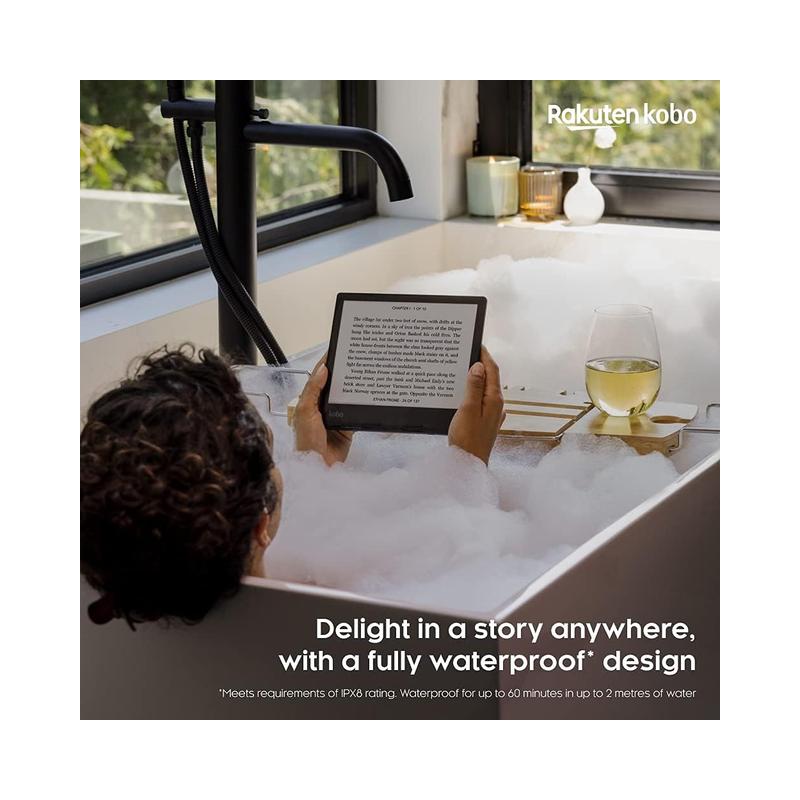 Kobo Sage | 8” HD E Ink Touchscreen eReader | Waterproof | Adjustable Brightness & Colour Temperature | Bluetooth & Wi-Fi |.