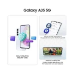 Samsung Galaxy A35 5G A Series 128GB Unlocked Android Cell Phone, US Version, Awesome Navy - Brand New - view 3