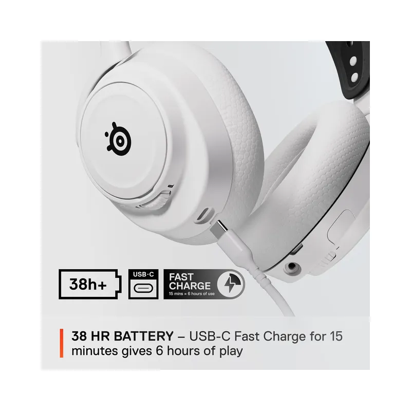 SteelSeries Arctis Nova 7X Wireless Multi-Platform Gaming Headset — Neodymium Magnetic Drivers - 2.4GHz + Bluetooth — 38Hr.