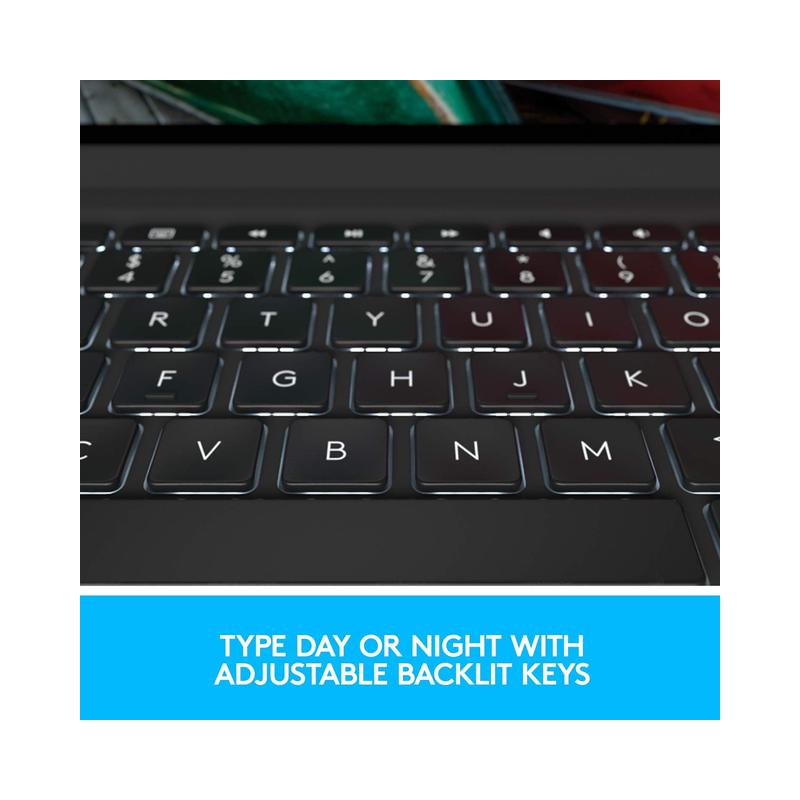 Logitech Slim Folio Pro Backlit Bluetooth Keyboard Case for iPad Pro 11-inch (1st, 2nd, 3rd, 4th gen - 2018, 2020, 2021,.
