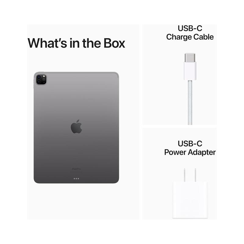 Apple iPad Pro 6th Generation 256GB WIFI + CELLULAR, Space Gray (Open Box with Apple Warranty) - view 3