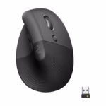 Logitech - Lift Vertical Wireless Optical Ergonomic Mouse with 4 Customizable Buttons - Wireless - Graphite - (Brand New)