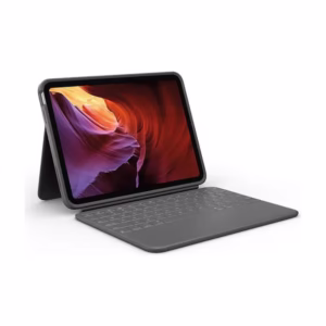 Logitech Rugged Folio Keyboard Case for Apple iPad - iPad 10th Gen with Spill-proof Keyboard - Oxford Gray (Brand New)