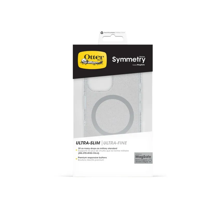 OtterBox Symmetry Series Clear Case with MagSafe for iPhone 16 – Clear (Stardust 3.0)
