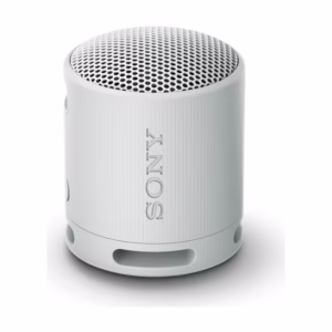 Sony SRS-XB100 Wireless Bluetooth Portable Lightweight Super-Compact Travel Speaker, Extra-Durable IP67 Waterproof & Dustproof, 16 Hour Battery, Versatile Strap, and Hands-Free Calling Black | (Brand New) - Light Grey