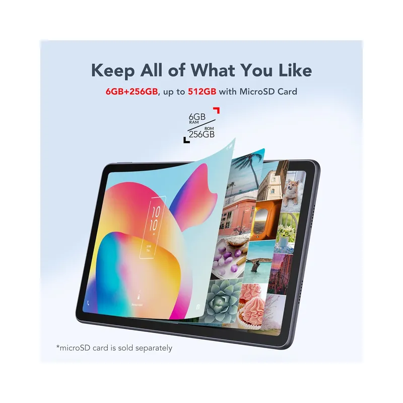 TCL Tablet | Tab 10 Series (Bluetooth/WiFi only | TabMax 10.4"), Space Grey - (Certified Pre-Owned) - view 5