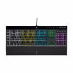 Corsair K55 RGB PRO Membrane Wired Gaming Keyboard – 6 Macro Keys with Elgato Integration – QWERTY NA – PC, Mac, Xbox –.