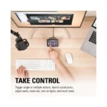 Elgato Stream Deck MK.2 – Studio Controller, 15 macro keys, trigger actions in apps and software like OBS, Twitch -White -.