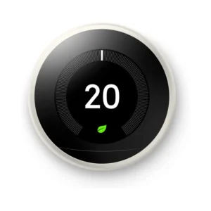 Google Nest Learning Thermostat, 3rd Generation (Works with Amazon Alexa), Stainless Steel - Band New