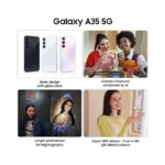 Samsung Galaxy A35 5G A Series 128GB Unlocked Android Cell Phone, US Version, Awesome Navy - Brand New - view 2