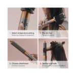 Dyson Airwrap Styler Complete Long Curling Iron + Added Value (Diffuser and Travel Bag Included) - Nickel/Copper (Open Box).