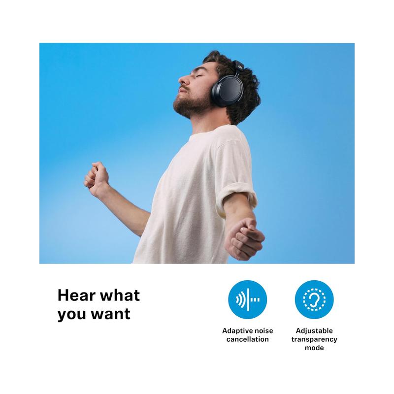 SENNHEISER Momentum 4 Wireless Headphones - Bluetooth Headset for Crystal-Clear Calls with Adaptive Noise Cancellation.
