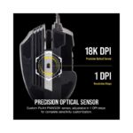 Corsair SCIMITAR RGB ELITE Gaming Mouse for MOBA, MMO – 18,000 DPI, 17 Programmable Buttons, iCUE Compatible – Black - view 5