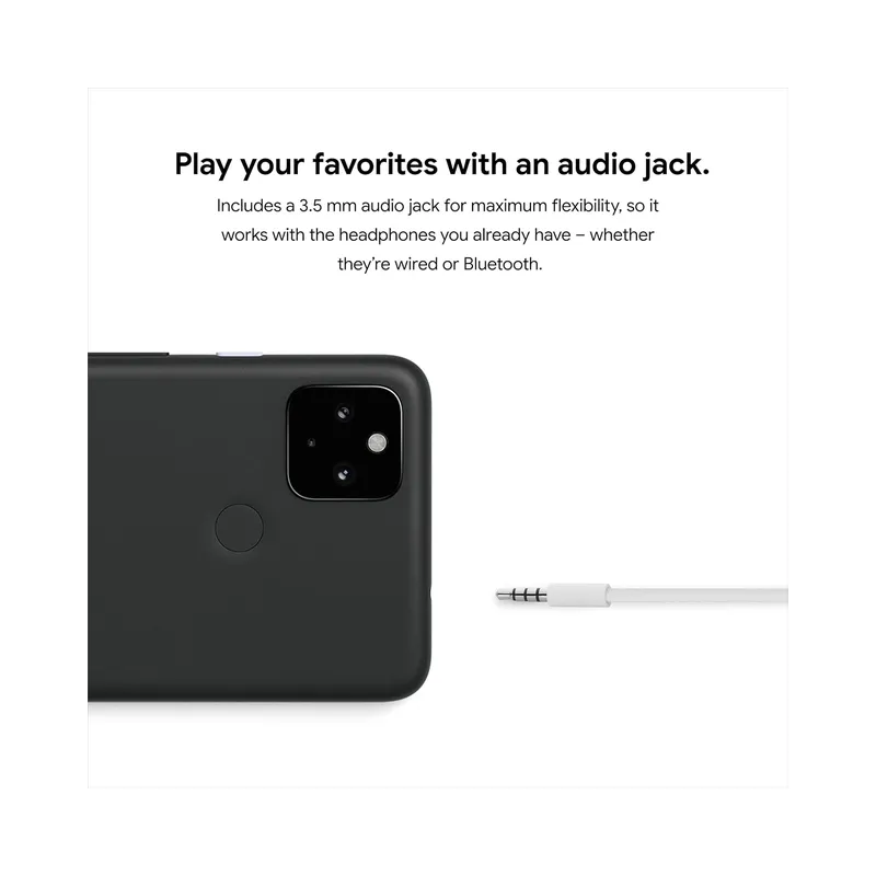 Google Pixel 4a 5G - Android Phone - Black (Brand New) - view 5