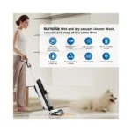 SUNSMAI - Wet Dry Vacuum Cleaner with Filtration and electrolytic Water, S12 Vacuum Cleaner Cordless with Battery and Voice.