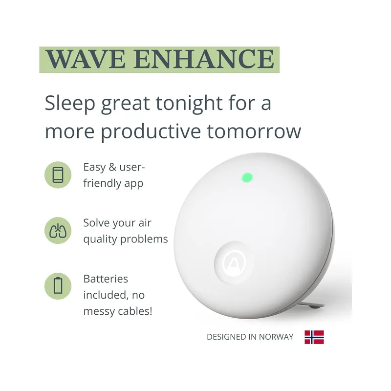 Airthings Wave Mini Indoor Air Quality Monitor with Mold-Risk Indication (Brand New) - view 3