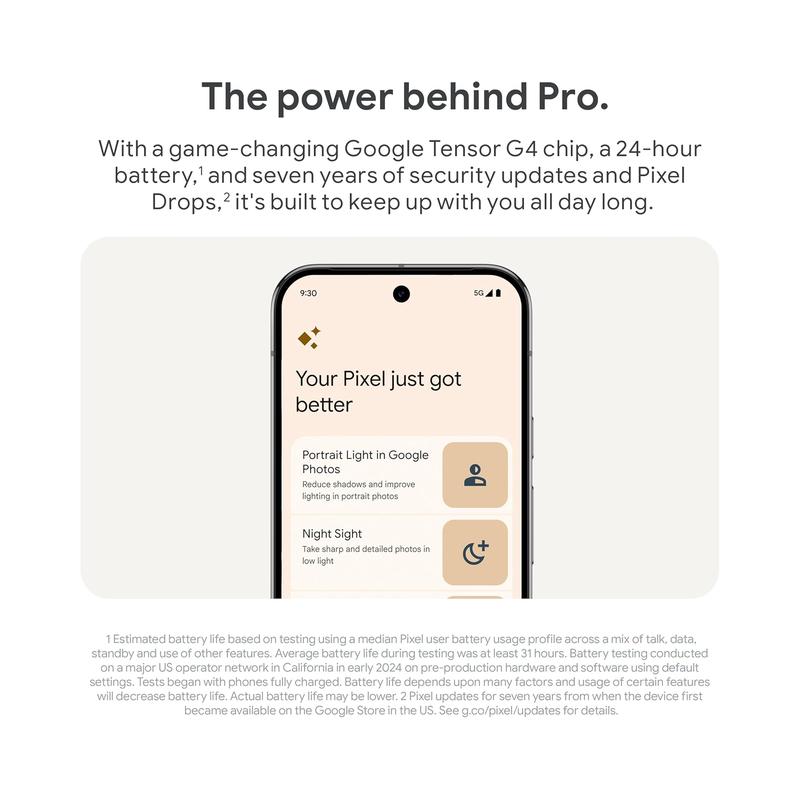 Google Pixel 9 Pro XL 128GB Unlocked, Obsidian, Canadian Model - Brand New - view 8