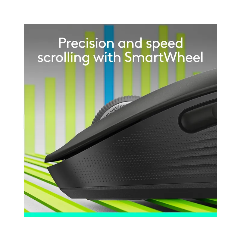 Logitech Signature M650 L Full Size Wireless Mouse, Black - Brand New - view 2