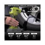 Sun Joe Cordless Air Compressor + Inflator Kit 24V Max (2.0Ah Battery + Charger) -Brand New - view 5