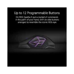 ASUS ROG Spatha X Wireless Gaming Mouse (Magnetic Charging Stand, 12 Programmable Buttons, 19,000 DPI, Aura RGB lighting),.