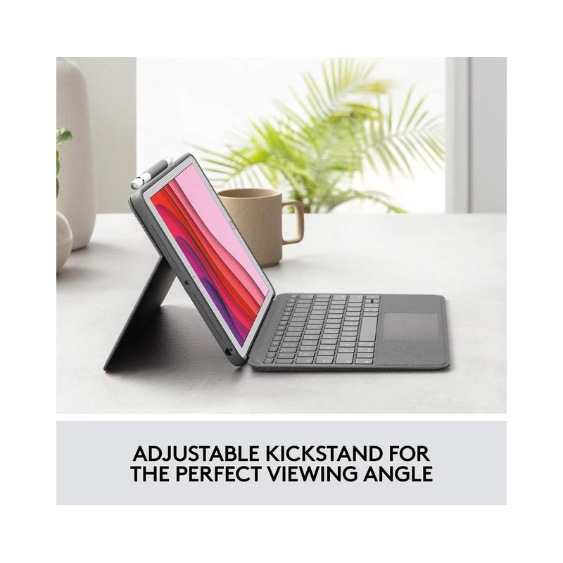 Logitech Combo Touch Keyboard Folio for Apple iPad 10.2" (7th, 8th & 9th Gen) | Graphite | Certified Pre Owned - view 5