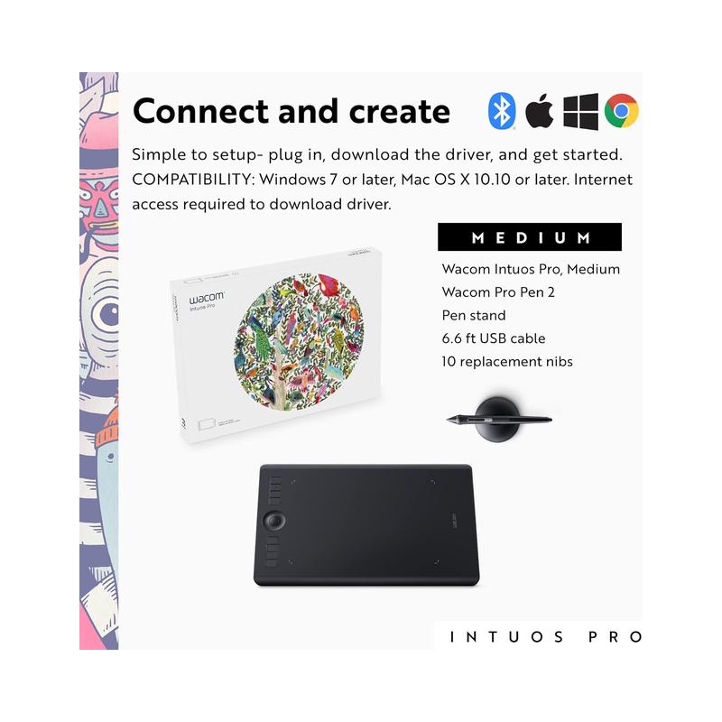 Wacom Intuos Pro Creative Pen Tablet (PTH-660/K0-AC), Black - Brand New - view 3