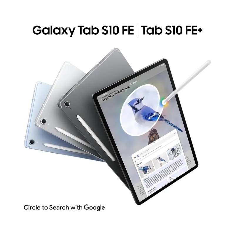 Samsung Galaxy Tab S10 FE+ AI Tablet, 13.1", 90Hz, 13MP Camera, IP68, S Pen Included (International Model) - Brand New -.