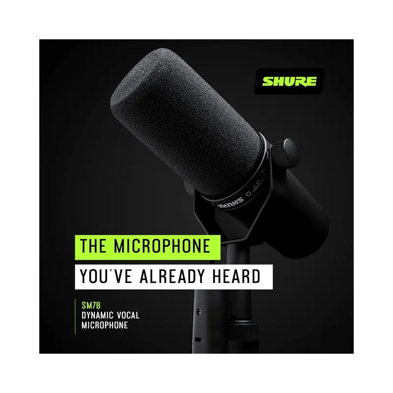 Shure SM7B Vocal Dynamic Microphone – Black (Open Box) - view 3