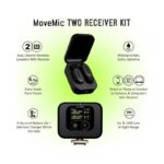 Shure MoveMic Two Kit - Pro Wireless Lavalier Microphones with Camera Receiver, MV-Two-KIT-Z7 - Black (Brand New) - view 6