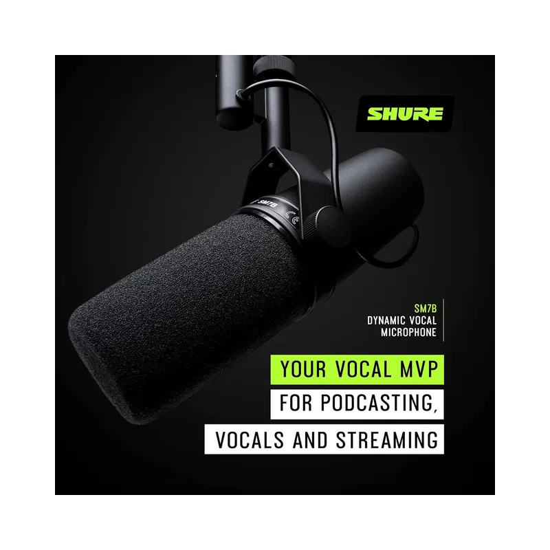 Shure SM7B Vocal Dynamic Microphone – Black (Open Box) - view 4