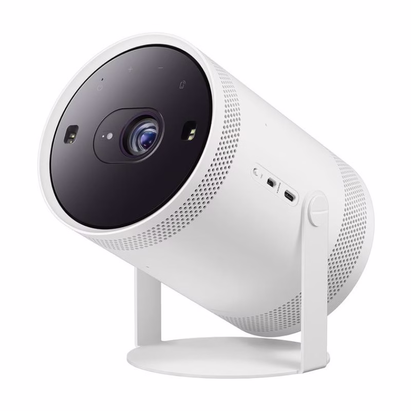 Samsung The Freestyle 2nd Gen Smart Portable Projector with Gaming Hub, 30” to 100” Big Screen, FHD, HDR, 360° Sound, Home.