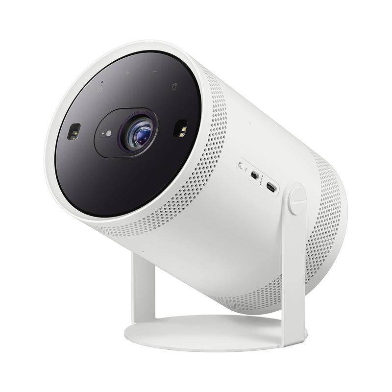 Samsung The Freestyle 2nd Gen Smart Portable Projector with Gaming Hub, 30” to 100” Big Screen, FHD, HDR, 360° Sound, Home.