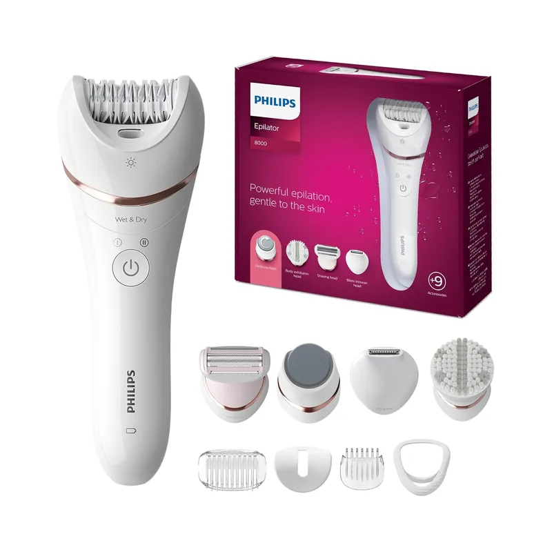 Philips Epilator Series 8000, Wet & Dry Epilator for Legs, Body & Feet (Open Box) - view 6