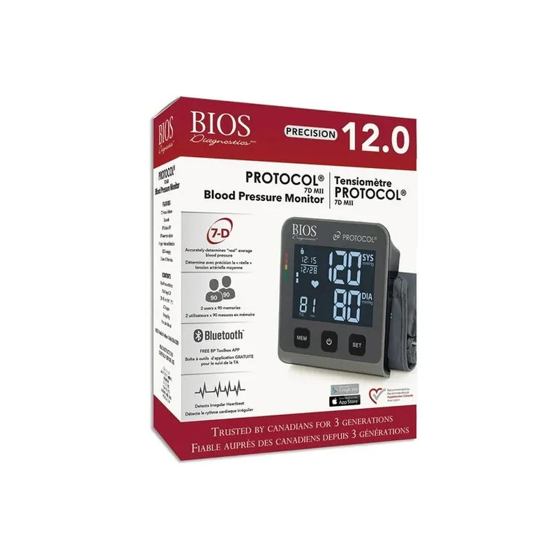 BIOS Medical BIOS Diagnostics Precision 12.0 Protocol 7D MII Blood Pressure Monitor with App (Brand New) - view 3